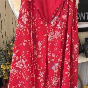 Red blouse